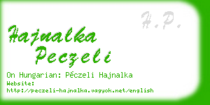 hajnalka peczeli business card